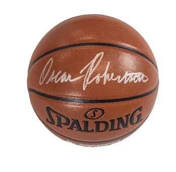 Lot of (12) Oscar Robertson Autographed NBA Basketballs